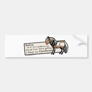 Pegatina Para Coche Nunca Conseguí Un Pony