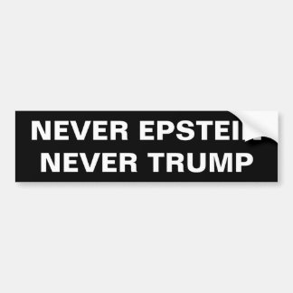 PEGATINA PARA COCHE NUNCA EPSTEIN, NUNCA TRUMP