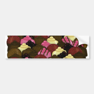 Pegatina Para Coche Nunca mucho chocolate - Día de San Valentín dulce