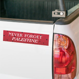 Pegatina Para Coche Nunca olvidar Palestina