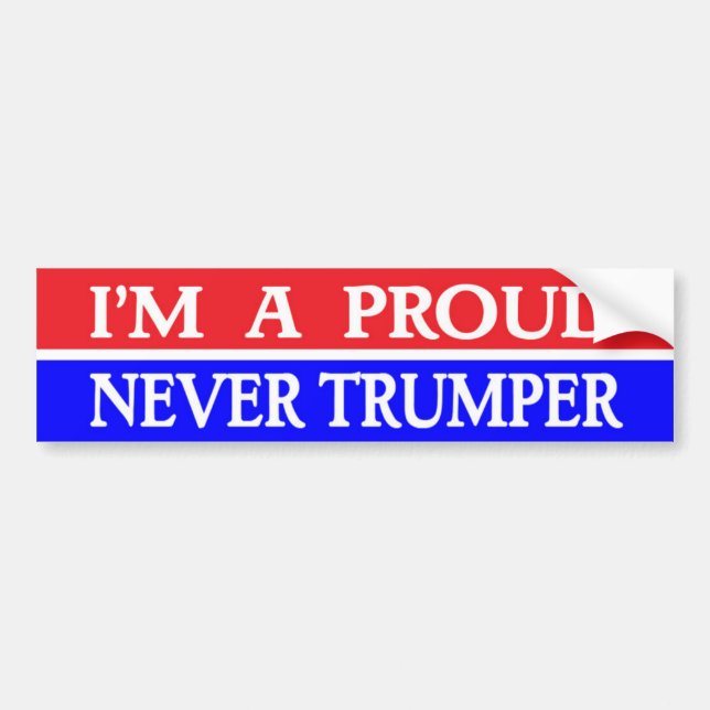 Pegatina Para Coche NUNCA TRUMPER Sticker Bumper Sticker Elecciones 20 (Frente)