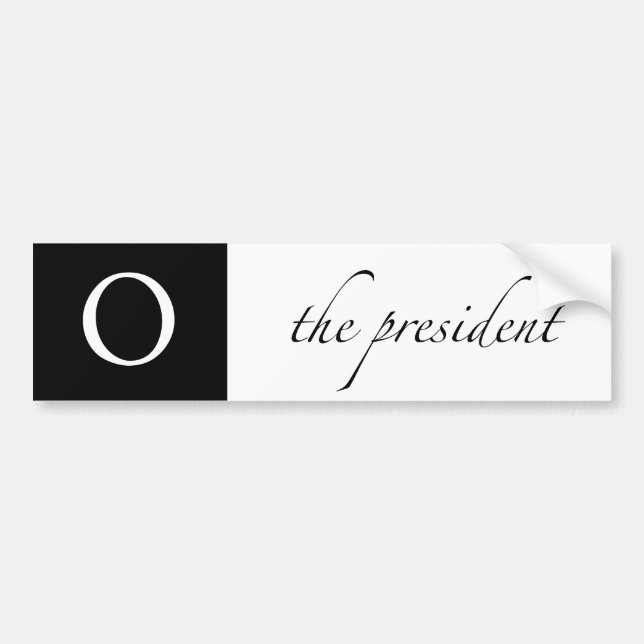 Pegatina Para Coche O el | el blanco del presidente el | (Frente)