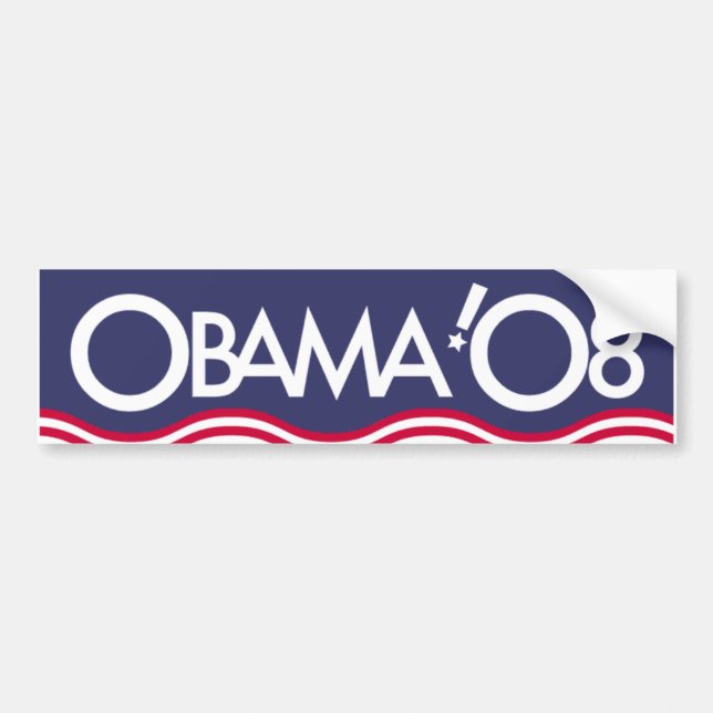 PEGATINA PARA COCHE OBAMA '08 (Frente)