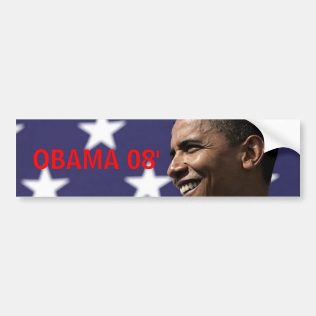 PEGATINA PARA COCHE OBAMA 08' (Frente)