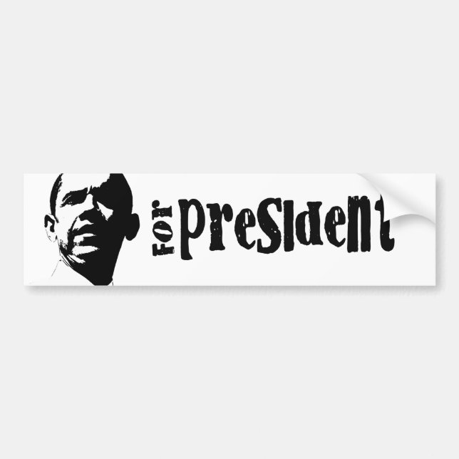 PEGATINA PARA COCHE OBAMA 2012 (Frente)