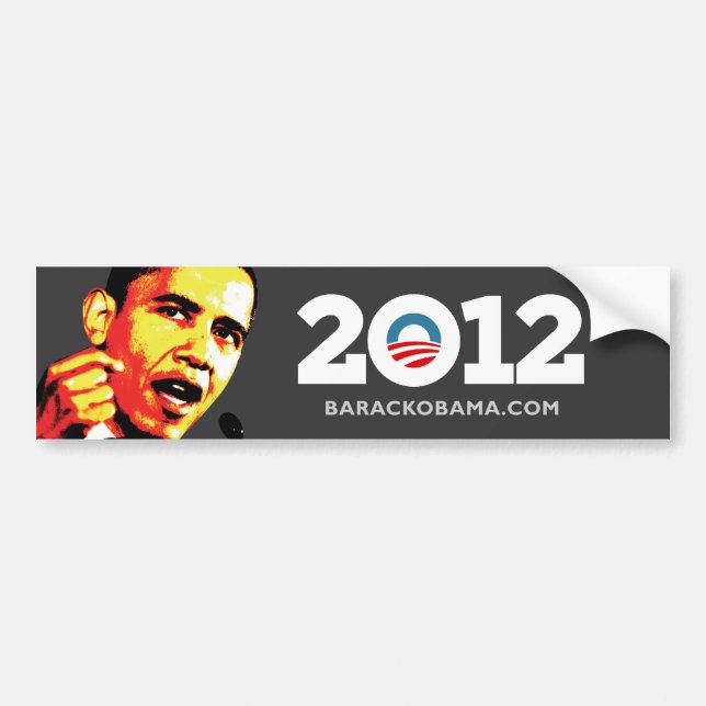 Pegatina Para Coche Obama 2012 (Frente)