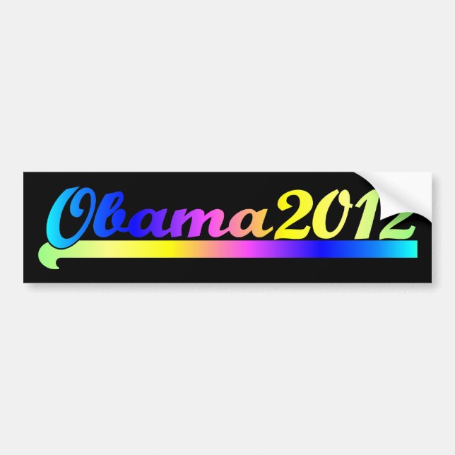 Pegatina Para Coche Obama 2012 (Frente)
