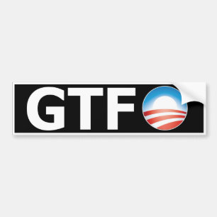 Pegatina Para Coche Obama 2012 GTFO
