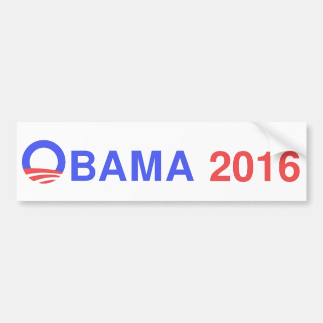 PEGATINA PARA COCHE OBAMA 2016 (Frente)