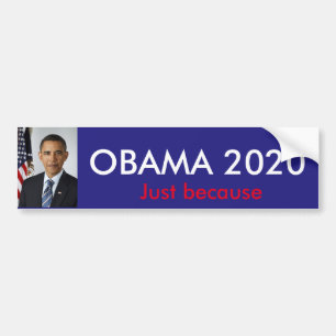 Pegatina Para Coche Obama 2020 apenas porque