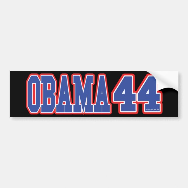 PEGATINA PARA COCHE OBAMA 44 (Frente)