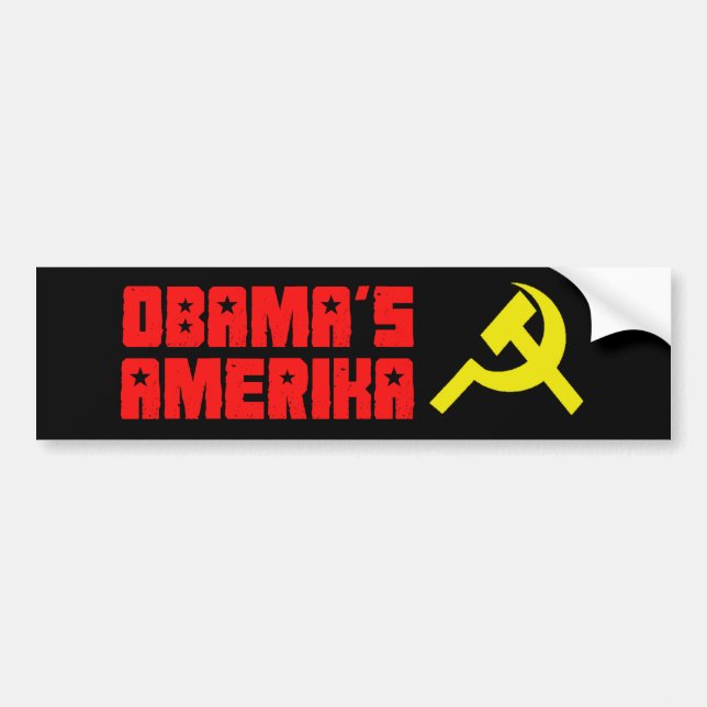 Pegatina Para Coche Obama Amerika 3 (Frente)