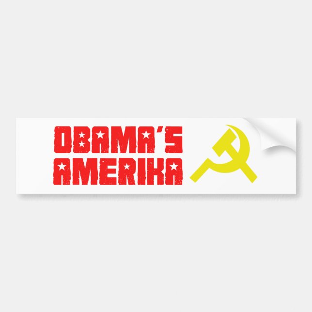 Pegatina Para Coche Obama Amerika 3 (Frente)