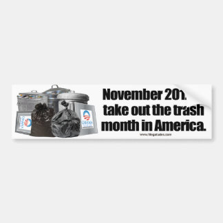 Pegatina Para Coche Obama anti - saque la basura