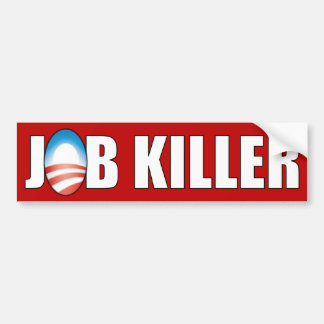 Pegatina Para Coche Obama - asesino del trabajo