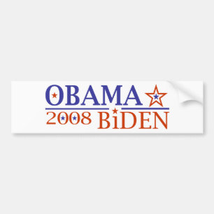 Pegatina Para Coche Obama Biden 08