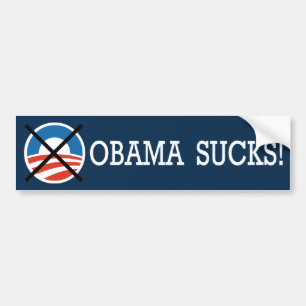 PEGATINA PARA COCHE ¡OBAMA CHUPA!