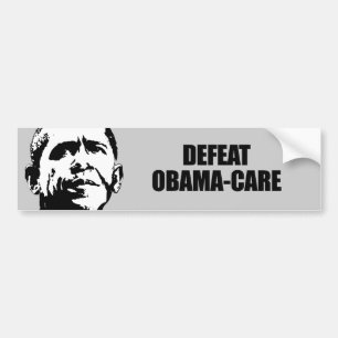 Pegatina Para Coche Obama-cuidado de la derrota