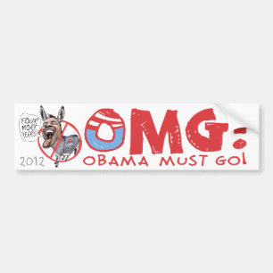 Pegatina Para Coche Obama debe ir 2012