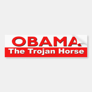 Pegatina Para Coche Obama el Trojan Horse