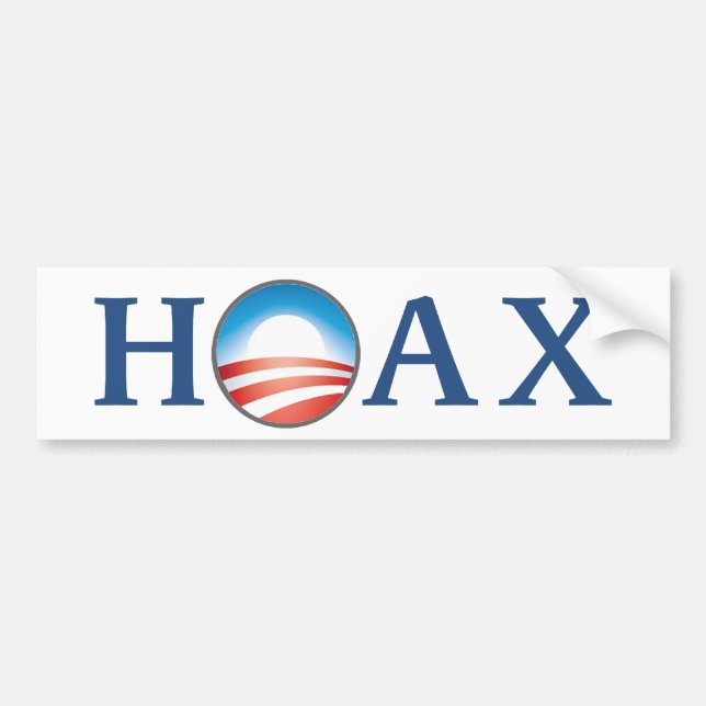 Pegatina Para Coche Obama es BROMA (Frente)