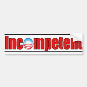 Pegatina Para Coche Obama es incompetente
