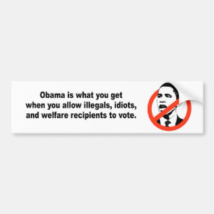 Pegatina Para Coche Obama es lo que usted consigue cuándo