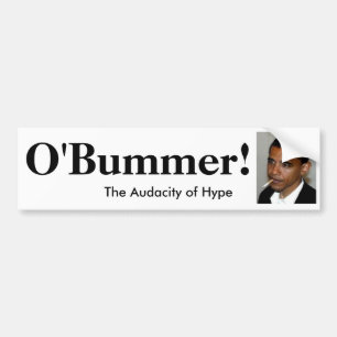 Pegatina Para Coche Obama es O'bummer - modificado para requisitos
