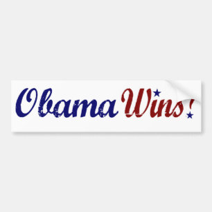 Pegatina Para Coche Obama gana 2008