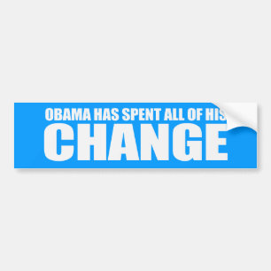 Pegatina Para Coche OBAMA HA PASADO TODO SU CAMBIO Bumpersticker