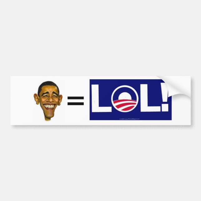 Pegatina Para Coche obama=lol (Frente)