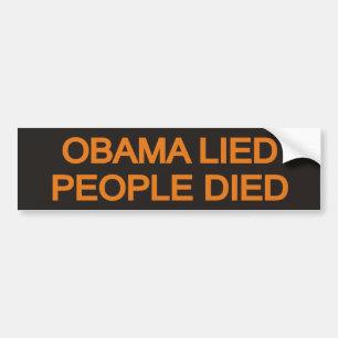 Pegatina Para Coche Obama mintió gente murió