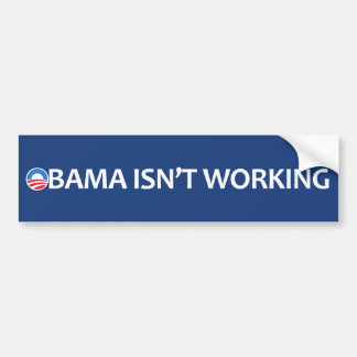 Pegatina Para Coche Obama no está trabajando