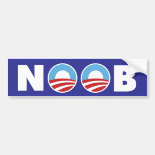 Pegatina Para Coche Obama Noob
