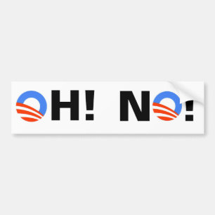 Pegatina Para Coche ¡Obama OH! ¡NO!