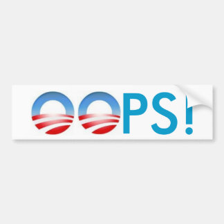 Pegatina Para Coche ¡Obama OOPS!