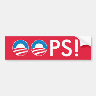 Pegatina Para Coche ¡Obama OOPS!