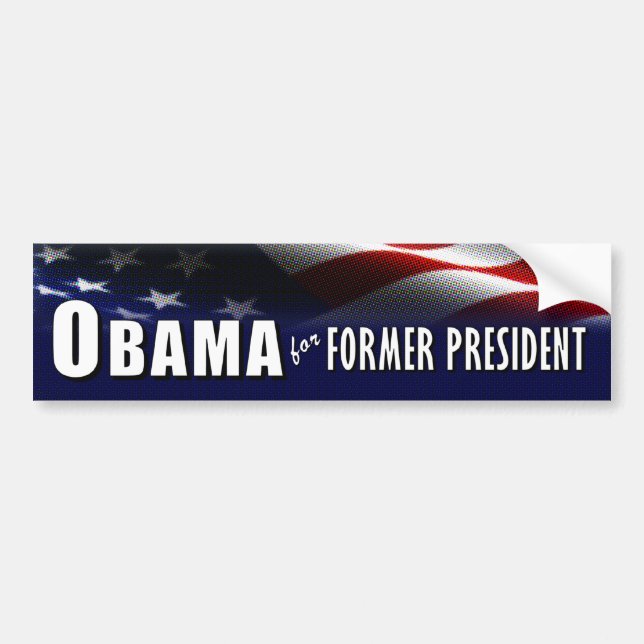 Pegatina Para Coche Obama para el presidente anterior (Frente)