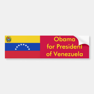 Pegatina Para Coche Obama para el presidente de Venezuela