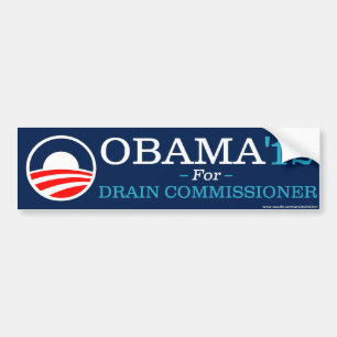 Pegatina Para Coche Obama para la comisión del dren