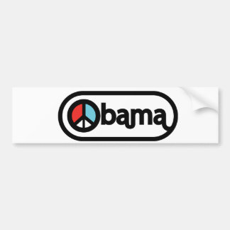 Pegatina Para Coche Obama para la paz