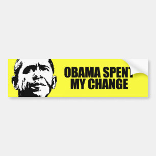 PEGATINA PARA COCHE OBAMA PASÓ MI CAMBIO