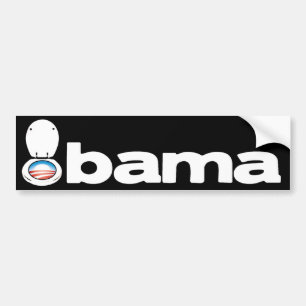 Pegatina Para Coche Obama (retrete)