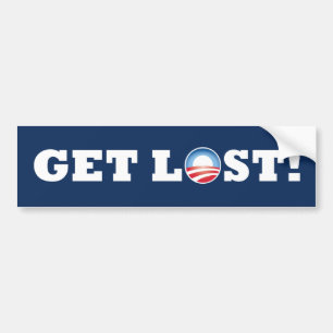 Pegatina Para Coche ¡Obama se pierde! Bumpersticker