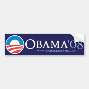 Pegatina Para Coche Obama vintage 2008