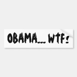 PEGATINA PARA COCHE OBAMA… ¿WTF?