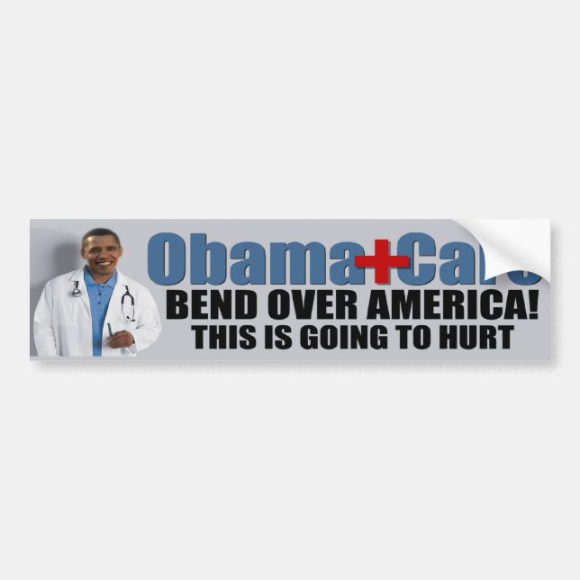 Pegatina Para Coche ObamaCare anti (Frente)