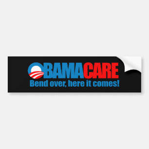 Pegatina Para Coche Obamacare - curva aquí viene