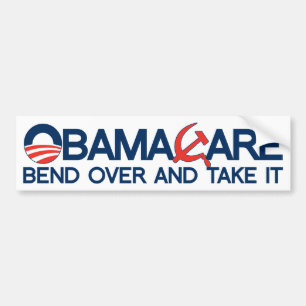 Pegatina Para Coche ObamaCare, curva encima y lo toma