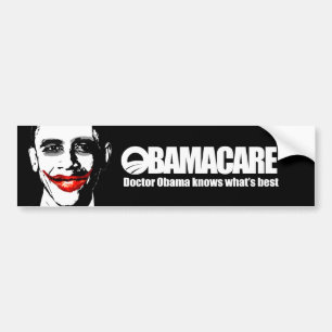 PEGATINA PARA COCHE OBAMACARE - EL DOCTOR OBAMA SABE CUÁL ES EL MEJOR